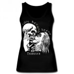 alt="Feminines Tank Top Love Girl – leichtes schwarzes Damen-Tanktop von Tributica"