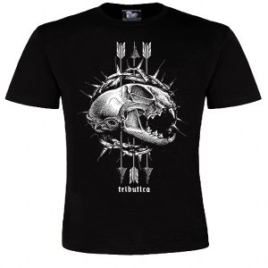 alt="Cat Unisex Shirt von Tributica – schwarzes Cat Shirt"