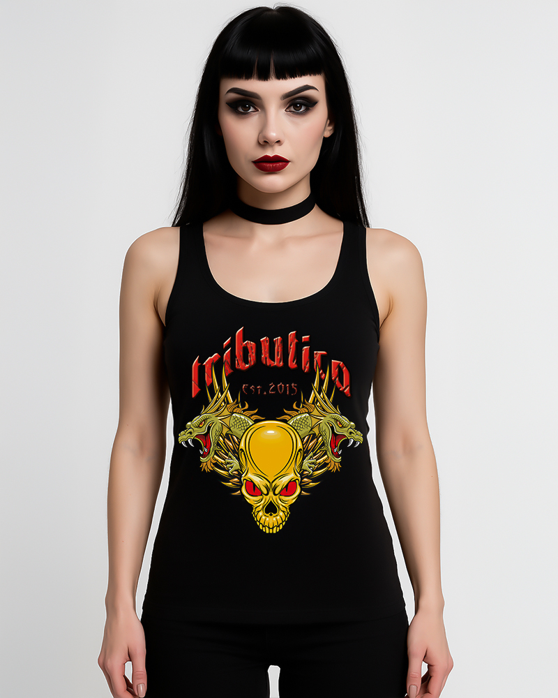 Dragon Tank Top alt="Dragon Girlie Tank Top – Vorderansicht von Tributica Streetwear"