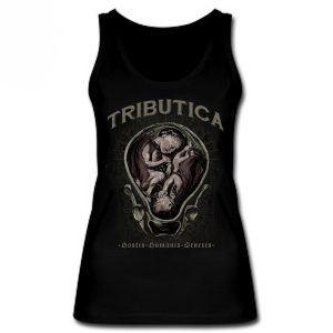 alt="Hostis Humanis Tank Top – Vorderansicht von Tributica Streetwear"