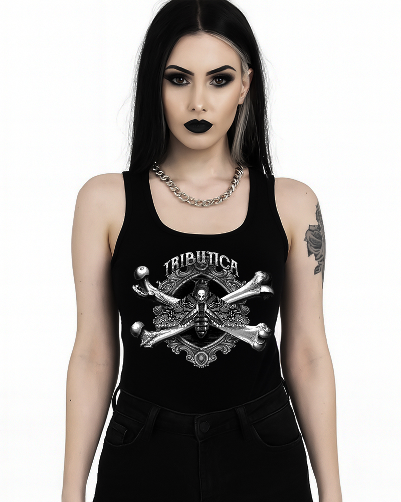 Acherontia Tank Top alt="Acherontia Girlie Tank Top von Tributica – Damen Streetwear"