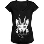 alt="Vintage Evil Cat Girlie Shirt"