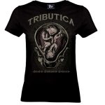 alt="Hostis Humanis Girlie Shirt – Vorderansicht von Tributica Streetwear"
