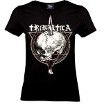 alt="Attack Unisex-Shirt von Tributica Streetwear – Bio T-Shirt in Schwarz, Frontansicht"