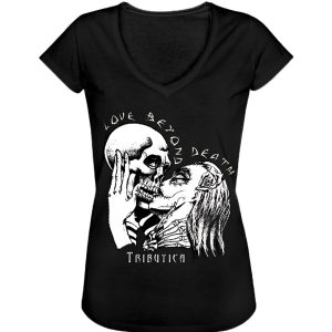 alt="Vintage Love beyond Death Shirt von Tributica Streetwear"
