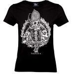 alt="Girlie Shirt Godless – Frontansicht auf Model"